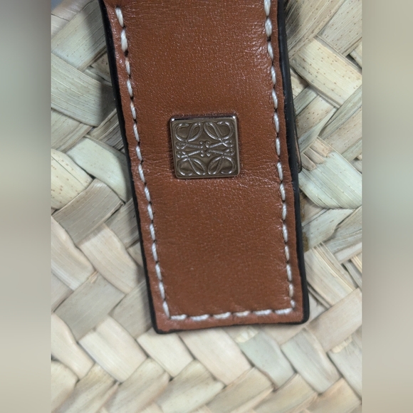 Loewe Large Basket Bag in Palm Leaf and Calfskin - Picture 7 of 9